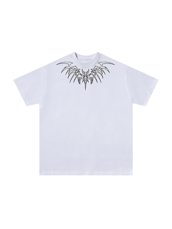 Men's Wing Print Oversized Short Sleeve Tee-1