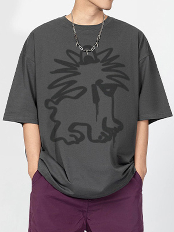 Men's Street Oversized Short Sleeve Tee-1