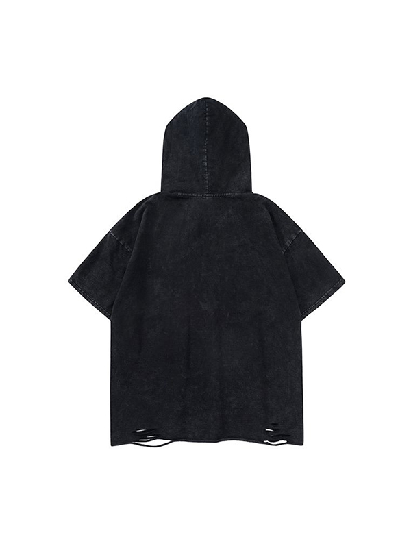 Men's Spider Hood Oversized Long Sleeve Tee-1