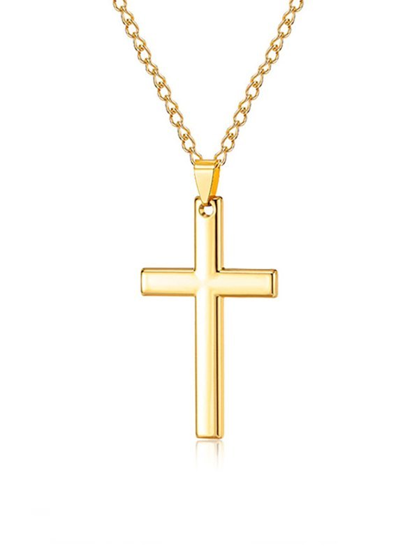 Men's Cross Pendant Necklace-1