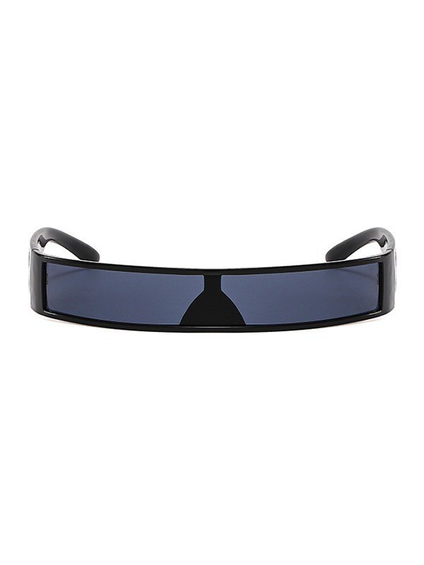 Star Pattern Wrap Around Y2K Futuristic Sunglasses-1